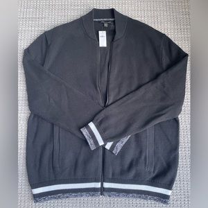 Banana Republic Bomber Sweater - men's large